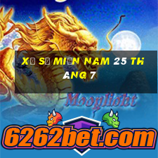 xổ số miền nam 25 tháng 7