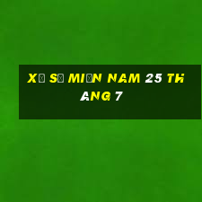 xổ số miền nam 25 tháng 7