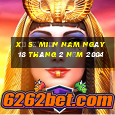 xổ số miền nam ngày 18 tháng 2 năm 2004