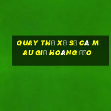 quay thử xổ số cà mau giờ hoàng đạo