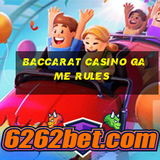 baccarat casino game rules