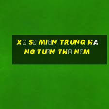 xổ số miền trung hàng tuần thứ năm