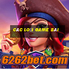 các loại game bài