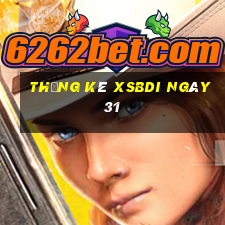 Thống kê XSBDI ngày 31