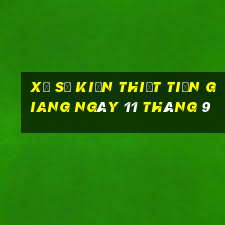 xổ số kiến thiết tiền giang ngày 11 tháng 9