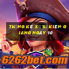 Thống kê Xổ Số kiên giang ngày 10