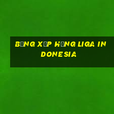 bảng xếp hạng liga indonesia