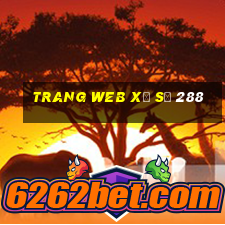 Trang web xổ số 288