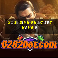 xổ số bình phước 30 tháng 9