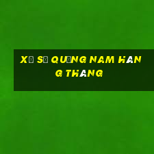 xổ số quảng nam hàng tháng