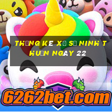 Thống kê Xổ Số ninh thuận ngày 22