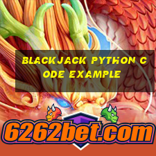 blackjack python code example