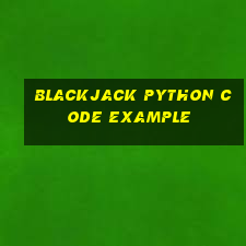 blackjack python code example