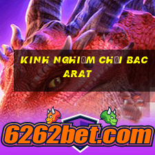 kinh nghiệm chơi bacarat