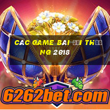 các game bài đổi thưởng 2018