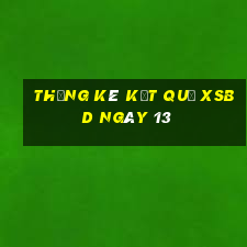 THỐNG KÊ KẾT QUẢ XSBD ngày 13