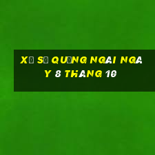 xổ số quảng ngãi ngày 8 tháng 10