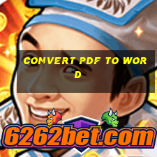 convert pdf to word