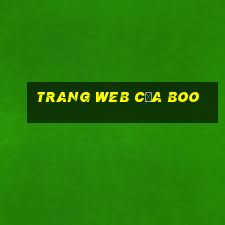 Trang web của Boo