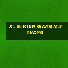 xổ số kiên giang một tháng