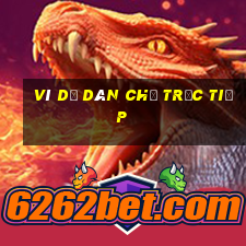 ví dụ dân chủ trực tiếp